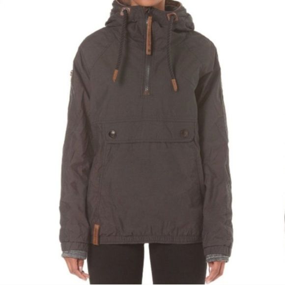 NAKETANO Half Zip Hooded Jacket Bordo Size Womens Small - Picture 15 of 15